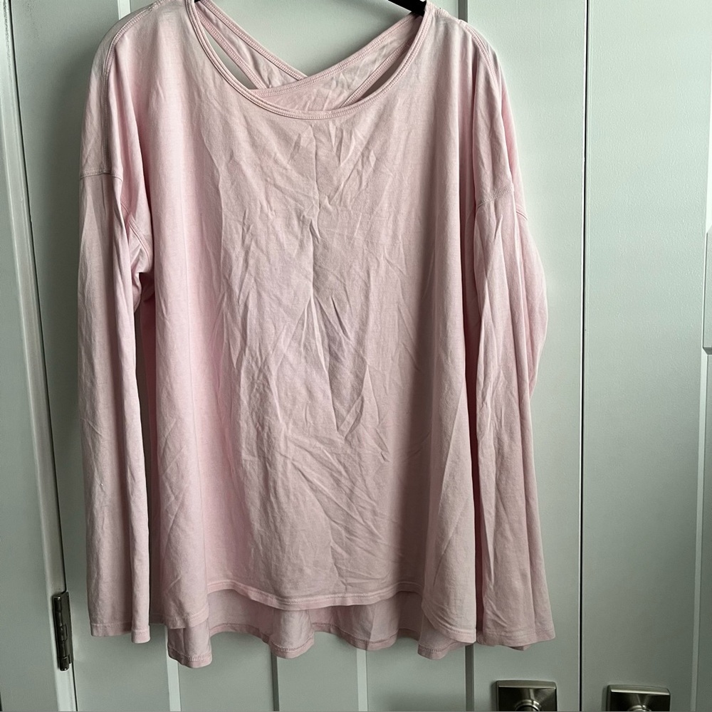 Lululemon pink Top Sz L